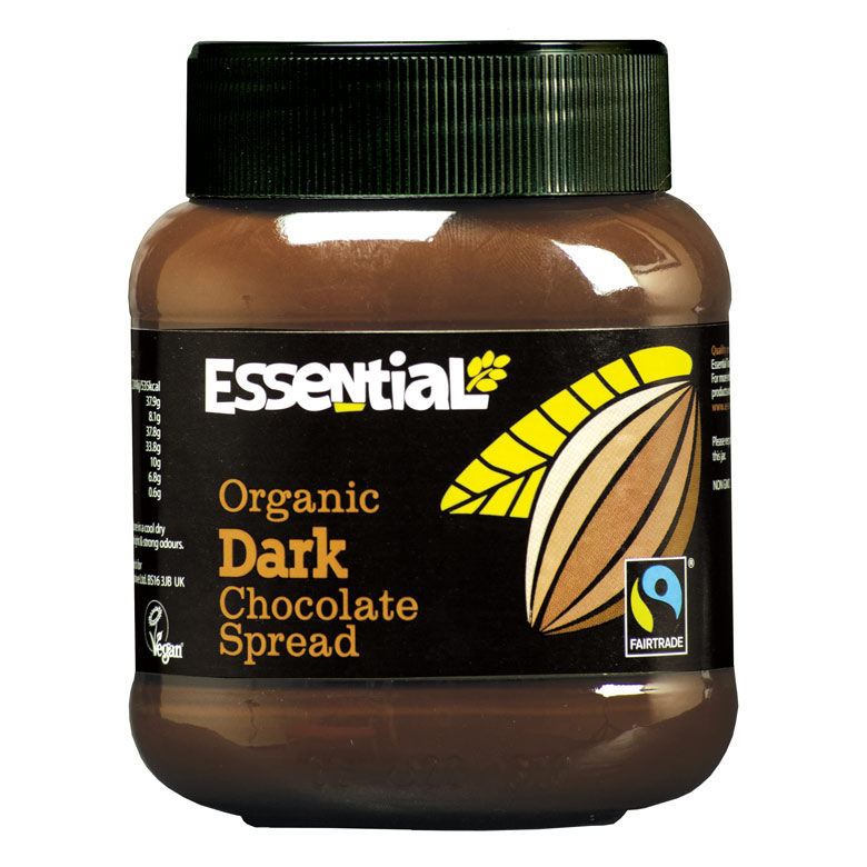 Fresh Organic Fairtrade Dark Chocolate Spread. Fresher food, sourced