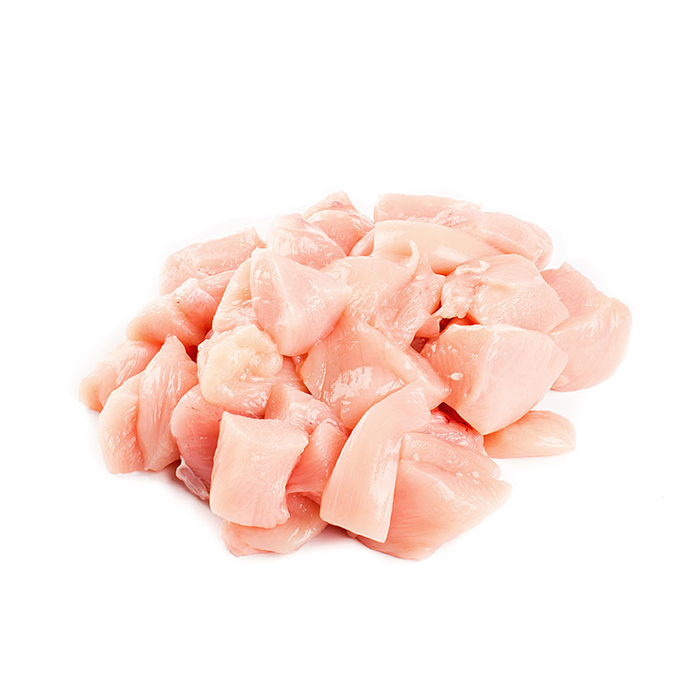 Fresh Free Range Diced Chicken Thighs. Fresher food, sourced with care
